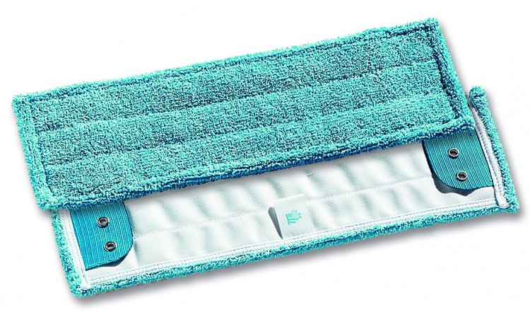 TTS Моп микроволокно голубой для влажной уборки 40х13 см. Моп Microblue с держателями, для гладких полов, микроволокно, голубой, 40*13 см