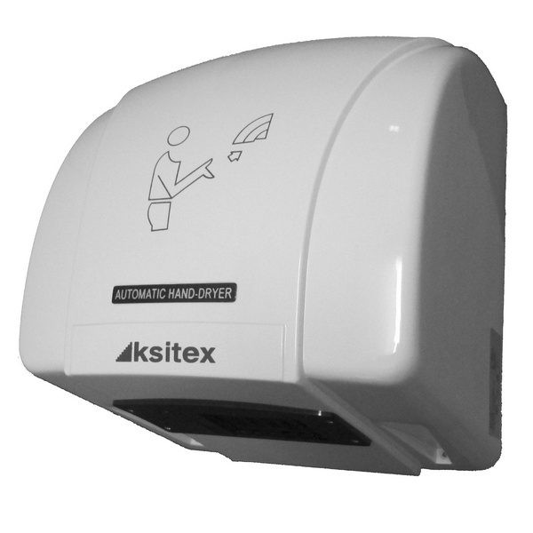 Ksitex M-1500-1 Сушилка для рук Мощность: 1500 Вт,Питание 220 В,Температура воздушного потока:40-55°С,Скорость 15 м/сек