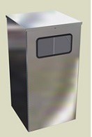Урна для мусора Квадро-21(хром) Мобильная урна серии "Уника.Квадро"