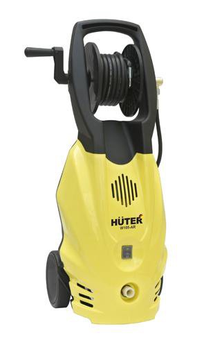 Huter W105-AR Мощность-1.4 кВт,​Рабочее -70 Бар,Рабочий расход воды-342 л/час,Материал помпы-металл.