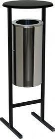 Titan СЛ-250Н ​Мобильная уличная урна серии "СтритЛайн" . Бак выполнен из зеркальной нержавеющей стали.Объем 25 л