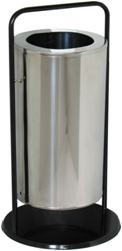 Titan СЛ3-300Н Мобильная уличная урна серии "СтритЛайн" . Бак выполнен из зеркальной нержавеющей стали.Объем бака - 36 литров
