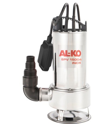 AL-KO SPV 15004 Inox Мощность-1,1кВт,Глубина погружения-7 м, Производительность-15000л/час,Размер твердых частиц-35 мм