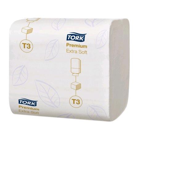 Tork Premium T3 Листовая, туалетная бумага Extra Soft Количество слоёв: 2.
Цвет: белый.
Размер листа: 11х19 см.
Количество листов: 252.
