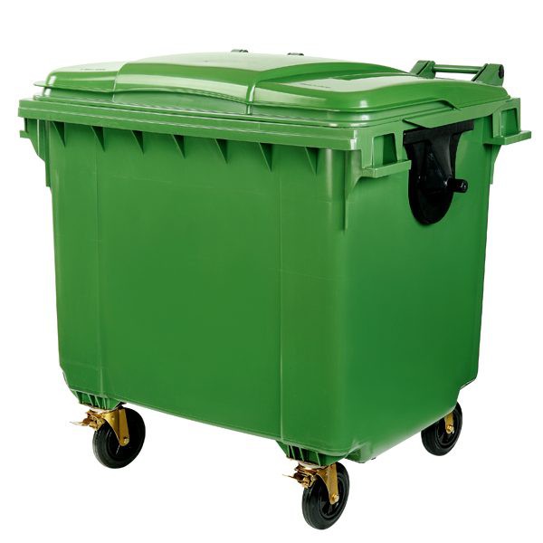 Мусорный контейнер TARA MGBK-1100 Контейнер для мусора с крышкой, объем 1100 литров. Изготовлен из ударопрочного пластика. Имеет удобные ручки и большие колеса на металлической оси.

